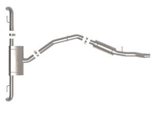 aFe - aFe MACH Force-Xp 17-21 Audi Q5 L4-2.0L (T) 3in to 2.5in Stainless Steel Cat-Back Exhaust System 49-36447 - Image 5