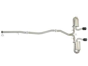 aFe - aFe Takeda 3in 304 SS Cat-Back Exhaust w/ Dual Center Black Tips 17+ Honda Civic Si (2dr) I4 1.5L 49-36618-B - Image 7