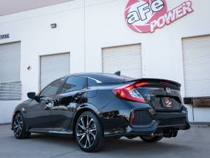 aFe - aFe Takeda 2.5in 304SS Cat-Back Exhaust System w/ Black Tips 17-20 Honda Civic Si Sedan I4 1.5L 49-36619-B - Image 2