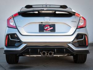 aFe - aFe Takeda 3in 304 SS Cat-Back Exhaust System w/CF Tips 17-20 Honda Civic Sport L4-1.5L (t) 49-36624-C - Image 3