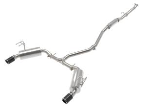 aFe - aFe Takeda 2.5in 304 SS Cat-Back Exhaust System w/CF Tips 2022+ Honda Civic L4-1.5L (t) 49-36628-C - Image 1