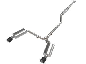 aFe - aFe 09-14 Acura TSX L4 2.4L Takeda 2-1/2in to 2-1/4in 304 SS Cat-Back Exhaust System w/ CF Tips 49-36629-C - Image 1