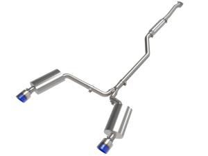 aFe - aFe 09-14 Acura TSX L4 2.4L Takeda 2-1/2in to 2-1/4in 304 SS Cat-Back Exhaust System w/BlueFlame Tip 49-36629-L - Image 1