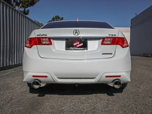 aFe - aFe 09-14 Acura TSX L4 2.4L Takeda 2-1/2in to 2-1/4in 304 SS Cat-Back Exhaust System w/BlueFlame Tip 49-36629-L - Image 3