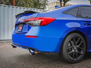 aFe - aFe POWER Takeda 22-23 Honda Civic Si I4-1.5L (t) 2.5in to 3in 304 SS CB Exhaust - Blue Flame Tips 49-36630-L - Image 2