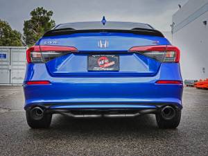 aFe - aFe POWER Takeda 22-23 Honda Civic Si I4-1.5L (t) 2.5in to 3in 304 SS CB Exhaust - Blue Flame Tips 49-36630-L - Image 3