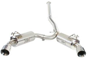 aFe - aFe Takeda Exhaust 304SS Dual Cat-Back w/ Polished Tips 08-13 Mitsubishi Lancer Evo X L4 2.0L Turbo 49-36701 - Image 4