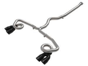 aFe - aFe POWER Takeda 3in to 2-1/2in 304 SS Cat-Back Exhaust w/ Black Tips 22-23 Subaru WRX H4-2.4L (t) 49-36809-B - Image 1