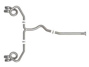 aFe - aFe POWER Takeda 3in to 2-1/2in 304 SS Cat-Back Exhaust w/ Polished Tips 22-23 Subaru WRX H4-2.4L(t) 49-36809-P - Image 5