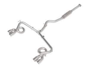 aFe - aFe Subaru WRX/STi 15-21 H4-2.0/2.5L Takeda 3in to 2-1/2in Stnlss Cat-Back Exhaust w/ Polished Tip 49-36810-P - Image 1