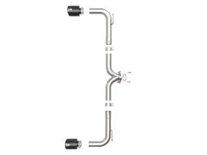 aFe - aFe Takeda 2-1/2in 304 SS Axle-Back Exhaust w/ Black Tip 14-18 Mazda 3 L4 2.0L/2.5L 49-37014-B - Image 7