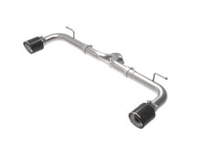 aFe - aFe Takeda 2-1/2in 304 SS Axle-Back Exhaust w/ Carbon Fiber Tips 14-18 Mazda 3 L4 2.0L/2.5L 49-37014-C - Image 1