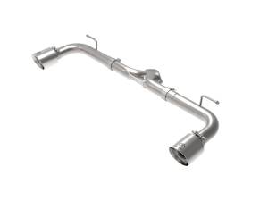 aFe - aFe Takeda 2-1/2in 304 SS Axle-Back Exhaust w/ Polished Tips 14-18 Mazda 3 L4 2.0L/2.5L 49-37014-P - Image 1