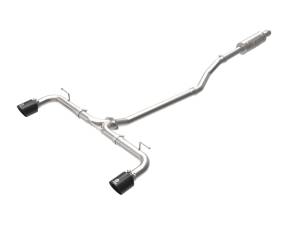 aFe - aFe Takeda 2-1/2in 304 SS Cat-Back Exhaust w/ Black Tips 14-18 Mazda 3 L4 2.0L/2.5L 49-37015-B - Image 1