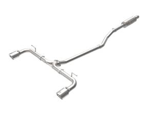 aFe - aFe Takeda 2-1/2in 304 SS Cat-Back Exhaust w/ Polished Tips 14-18 Mazda 3 L4 2.0L/2.5L 49-37015-P - Image 1