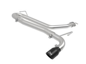 aFe - aFe Takeda 2.5in 304 SS Axle-Back Exhaust w/o Muffler w/BlackTips 18-22 Hyundai Kona L4-1.6L (t) AWD 49-37017NM-B - Image 1