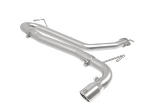 aFe - aFe Takeda 2.5in 304 SS Axle-Back Exhaust w/o Muffler w/Polish Tip 18-22 Hyundai Kona L4-1.6L(t) AWD 49-37017NM-P - Image 1