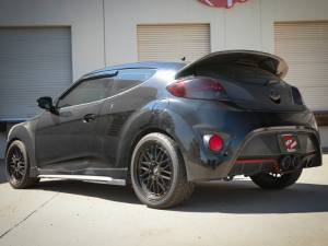 aFe - aFe Takeda 13-17 Hyundai Veloster L4-1.6L 2-1/2in 304 SS Axle-Back Exhaust w/ Carbon Fiber Tips 49-37019-C - Image 3