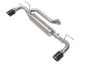aFe - aFe 19-22 Mazda 3 L4 2.5L Takeda 3in to 2-1/2in 304 SS Axle-Back Exhaust w/ Carbon Fiber Tip 49-37023-C - Image 1