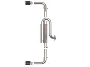 aFe - aFe 19-22 Mazda 3 L4 2.5L Takeda 3in to 2-1/2in 304 SS Axle-Back Exhaust w/ Carbon Fiber Tip 49-37023-C - Image 5