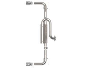 aFe - aFe 19-22 Mazda 3 L4 2.5L Takeda 3in to 2-1/2in 304 Stainless Steel Axle-Back Exhaust w/Polished Tip 49-37023-P - Image 5