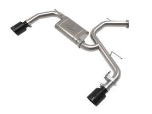 aFe - aFe Takeda Hyundai Elantra N 22-23 L4-2.0L (t) 3in SS Axle-Back Exhaust System w/ Black Tips 49-37027-B - Image 1