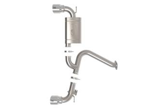 aFe - aFe 22-23 Hyundai Kona N L4 2.0L (t) Takeda 3in 304 SS Axle-Back Exhaust System w/ Polished Tips 49-37032-P - Image 4