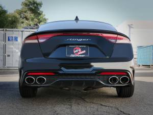 aFe - aFe Gemini XV 3in to Dual 2-1/2in 304 SS Cat-Back Exhaust w/ Cut-Out 18-21 Kia Stinger L4-2.0L (t) 49-37034 - Image 4