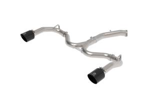 aFe - aFe 20-21 Kia Forte GT 1.6L 3in-2.5in 304 Stainless Steel Axle-Back Exhaust w/ Black Tips 49-37037-B - Image 1