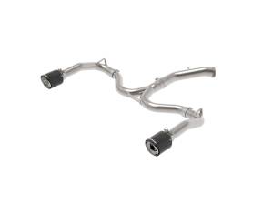 aFe - aFe Takeda 20-21 Kia Forte GT 1.6L (t) 3in to 2.5in SS Axle-Back Exhaust System w/ Carbon Fiber Tips 49-37037-C - Image 1