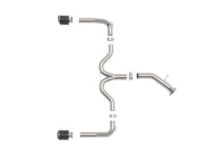 aFe - aFe Takeda 20-21 Kia Forte GT 1.6L (t) 3in to 2.5in SS Axle-Back Exhaust System w/ Carbon Fiber Tips 49-37037-C - Image 5