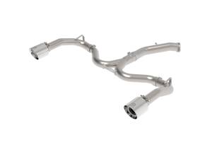 aFe - aFe Takeda 20-21 Kia Forte GT 1.6L (t) 3in to 2.5in SS Axle-Back Exhaust System w/ Polished Tips 49-37037-P - Image 1