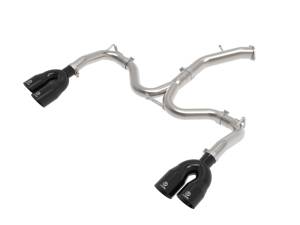 aFe - aFe 22-24 Kia Forte GT 1.6L 3in-2.5in 304 Stainless Steel Axle-Back Exhaust w/ Black Tips 49-37039-B - Image 1
