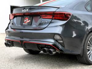 aFe - aFe 22-24 Kia Forte GT 1.6L 3in-2.5in 304 Stainless Steel Axle-Back Exhaust w/ Carbon Fiber Tips 49-37039-C - Image 2