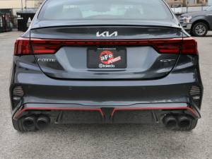 aFe - aFe 22-24 Kia Forte GT 1.6L 3in-2.5in 304 Stainless Steel Axle-Back Exhaust w/ Carbon Fiber Tips 49-37039-C - Image 3