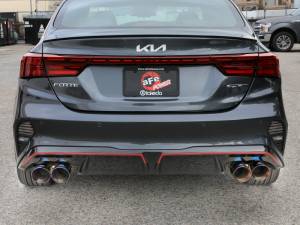 aFe - aFe 22-24 Kia Forte GT 1.6L 3in-2.5in 304 Stainless Steel Axle-Back Exhaust w/ Blue Flame Tips 49-37039-L - Image 3