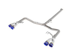 aFe - aFe Takeda 21-24 Kia K5 GT L4-2.5L (t) SS Axle-Back Exhaust System w/ Blue Flame Tips 49-37043-L - Image 1