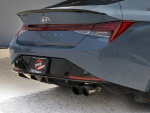 aFe - aFe Takeda Axle-Back Exhaust System Hyundai Elantra N Line 21-25 L4-1.6L- Carbon Fiber Tip 49-37045-C - Image 2