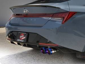 aFe - aFe Takeda Axle-Back Exhaust System Hyundai Elantra N Line 21-25 L4-1.6L- Blue Flame Tip 49-37045-L - Image 2