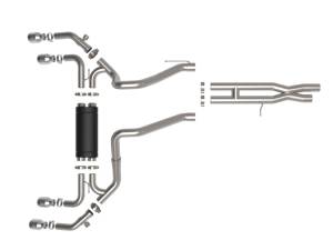 aFe - aFe Vulcan Series 2.5in 304SS Cat-Back Exhaust 2021+ Jeep Wrangler 392 6.4L w/ Polished Tips 49-38098-P - Image 5