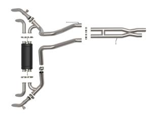 aFe - aFe 21-22 Jeep Wrangler JL Vulcan Series Stainless Steel Cat-Back Exhaust System 49-38101 - Image 5