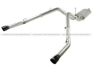 aFe - aFe MACHForce XP Exhausts Cat-Back SS-409 EXH CB Dodge Ram 1500 5.7L HEMI 09-13 Glossed Black 49-42013-B - Image 1