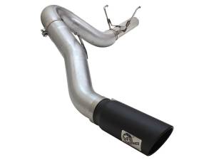 aFe - aFe MACHForce XP Exhaust Large Bore 5in DPF-Back SS 13-15 Dodge Trucks L6-6.7L (td) *Black Tip 49-42051-1B - Image 1