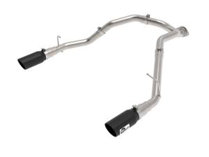 aFe - aFe Large Bore-HD 3 IN 409 Stainless Steel DPF-Back Exhaust System w/Black Tip RAM 1500 20-21 V6-3.0 49-42080-B - Image 1