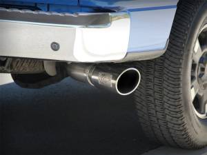 aFe - aFe MACHForce XP Exhaust Cat-Back SS-409 4in Polished Tip 11-12 Ford F-150 EcoBoost V6-3.5L (tt) 49-43041-P - Image 3
