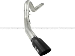 aFe - aFe MACHForce XP 5in DPF-Back Stainless Steel Exh Sys, Black tip, Ford Diesel Trucks 08-10 V8-6.4L 49-43054-B - Image 1