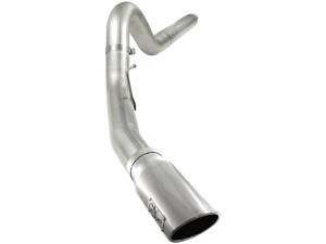 aFe - aFe MACHForce XP 5in DPF-Back Stainless Steel Exh Sys, polished tip,Ford Diesel Trucks 08-10 V8-6.4L 49-43054-P - Image 2