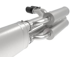 aFe - aFe Rebel Series 3in 409 SS Cat-Back Exhaust w/ Black Tips 17-20 Ford F-250/F350 V8 6.2L/7.3L 49-43117-b - Image 3