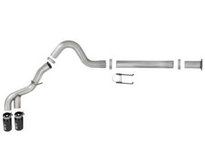 aFe - aFe Power 11-14 Ford F250/F350 6.7L Diesel Rebel XD 4in 409 SS DPF-Back Exhaust System - Black Tips 49-43120-B - Image 5