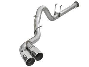 aFe - aFe Power 11-14 Ford F250/F350 6.7L Diesel Rebel XD 4in 409 SS DPF-Back Exhaust System - Pol Tips 49-43120-P - Image 1